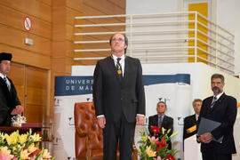 Imposición de la Medalla de Oro de la Universidad de Málaga a D. Ángel Gabilondo Pujol. Facultad de Derecho. Junio de 2011