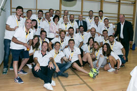 Personal y voluntarios del Campeonato Europeo Universitario de Balonmano. Antequera. Julio de 2017