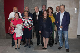 Foto de grupo. Inauguración de la plaza Pintor Eugenio Chicano. Málaga. Noviembre de 2016