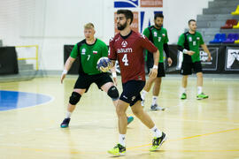 Partido Universidad de Rzeszow - Universidad del Miño. Categoría masculina. Campeonato Europeo Universitario de Balonmano. Antequera. Julio de 2017