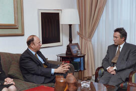 Visita del embajador de Estados Unidos a la Universidad de Málaga. Enero de 1995