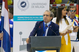 José Ángel Narváez. Ceremonia de inauguración del Campeonato Europeo Universitario de Balonmano. Antequera. Julio de 2017