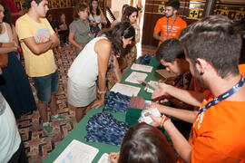 Entrega de acreditaciones. Olimpiada Española de Economía, Fase Nacional. Sala Unicaja de Conciertos María Cristina. Málaga. Junio de 2015