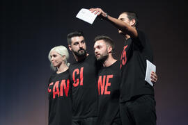 Ensayo previo de la gala inaugural de la XXV edición de Fancine de la Universidad de Málaga. Teatro Cervantes. Noviembre de 2015