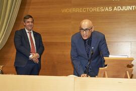 Toma de posesión de Juan Carlos Pérez García como nuevo Vicerrector Adjunto de Cultura de la Universidad de Málaga. Edificio del Rectorado. Abril de 2024