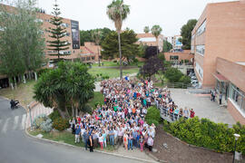 Foto de grupo. Facultad de Ciencias Económicas y Empresariales. Campus de El Ejido. Mayo de 2015