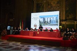 Intervención de Miguel Ángel Castro. Apertura del Curso Académico 2022/2023 de la Universidad de Sevilla y entrega de su medalla de oro a la Universidad de Málaga. Iglesia de la Anunciación, Sevilla. Septiembre de 2022