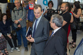 Visita del ministro Pedro Duque al edificio The Green Ray. Campus de Teatinos. Junio de 2018