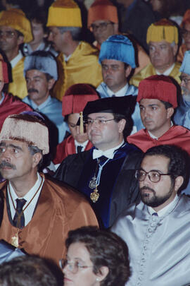 Apertura del Curso Académico 1996/1997 de la Universidad de Málaga. Teatro Cervantes. Octubre de 1996