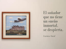 Exposición Lorenzo Saval. Sala de exposiciones del Rectorado. Febrero de 2008