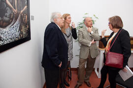 Inauguración de la Exposición Murales de Eugenio Chicano "El Copo" y "Puerta Oscura". Escuela Técnica Superior de Ingeniería Informática. Noviembre de 2013