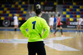 Partido Universidad de Primorska - Universidad Ovidius. Categoría femenina. Campeonato Europeo Universitario de Balonmano. Antequera. Julio de 2017