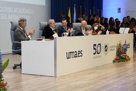 Mesa presidencial. Solemne Acto de Apertura del Curso Académico 2022/2023 de las Universidades Andaluzas. Escuela Técnica Superior de Ingeniería Informática y Telecomunicaciones. Septiembre de 2022
