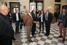 Inauguración de la exposición "Málaga, 50 años de la Facultad de Económicas" en el Archivo Municipal. Archivo Municipal. Noviembre de 2015
