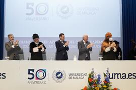 Mesa presidencial. Solemne Acto de Apertura del Curso Académico 2022/2023 de las Universidades Andaluzas. Escuela Técnica Superior de Ingeniería Informática y Telecomunicaciones. Septiembre de 2022