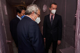 Inauguración de la exposición "Why not Korea?". Edificio del Rectorado de la Universidad de Málaga. Enero de 2022