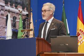 Miguel Porras Fernández. Apertura del Curso Académico 2023/2024 de la Universidad de Málaga. Paraninfo. Septiembre de 2023