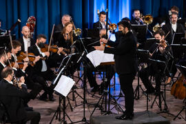 Concierto de Bandas Sonoras de la 30 edición de Fancine de la Universidad de Málaga. Auditorio de la Escuela Técnica de Ingeniería de Telecomunicaciones e Informática. Noviembre de 2020