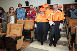 Investidura como Doctor "Honoris Causa" de D. Jaime Gil Aluja por la Facultad de Económicas de la Universidad de Málaga. Paraninfo. Noviembre de 2014