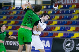 Partido Universidad de Basilea - Universidad de Oporto. Categoría masculina. Campeonato Europeo Universitario de Balonmano. Antequera. Julio de 2017