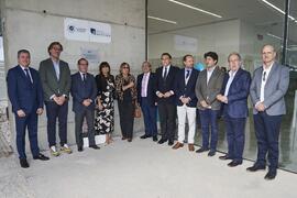 Foto de grupo. Inauguración la nueva Facultad de Psicología y Logopedia de la Universidad de Málaga. Campus de Teatinos. Octubre de 2022
