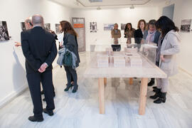 Inauguración de la exposición "Málaga, 50 años de la Facultad de Económicas" en el Archivo Municipal. Archivo Municipal. Noviembre de 2015