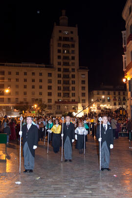 Estación de Penitencia de la Hermandad de los Estudiantes. Málaga. Marzo de 2013