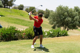 Jugador de la Universidad de Stirling. Campeonato Europeo de Golf Universitario. Antequera. Junio de 2019