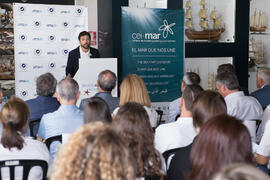 Intervención de Enrique Moreno Ostos. Presentación del I curso de verano "Mares de Andalucía". Puerto de Málaga. Julio de 2018