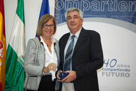 Homenaje a los jubilados y al personal que cumple 25 años de servicio en la Universidad de Málaga. Paraninfo. Octubre de 2012