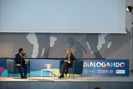 "Dialogando" con Ousman Umar. Facultad de Estudios Sociales y del Trabajo. Marzo de 2020