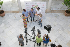 Manu Sánchez y Selu García Cossío. Curso "30 años de Carnaval de Cádiz, máximo exponente del humor crítico" . Cursos de Verano de la Universidad de Málaga. Vélez-Málaga. Julio de 2019