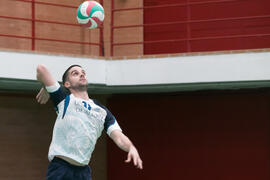 Partido UCAM - Universidad de Almería. Campeonato de España Universitario de Voleibol. Complejo Polideportivo Universitario. Abril de 2018