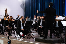 Concierto de Bandas Sonoras de la 30 edición de Fancine de la Universidad de Málaga. Auditorio de la Escuela Técnica de Ingeniería de Telecomunicaciones e Informática. Noviembre de 2020
