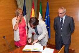 Toma de posesión del personal docente e investigador de la Universidad de Málaga. Rectorado. Octubre de 2011