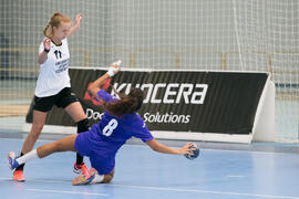 Partido Universidad de Aveiro - Universidad Ovidius de Constanta. Categoría femenina. Campeonato Europeo Universitario de Balonmano. Antequera. Julio de 2017
