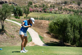 Jugadora de la Universidad de Algarve. Campeonato Europeo de Golf Universitario. Antequera. Junio de 2019