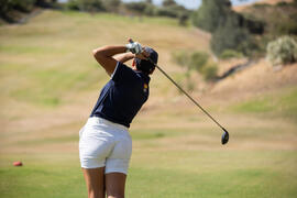 Jugadora de la Universidad de Málaga. Campeonato Europeo de Golf Universitario. Antequera. Junio de 2019