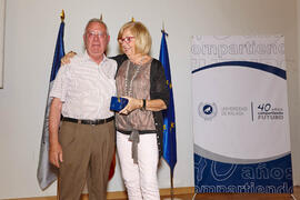 Homenaje al personal que cumple 25 años al servicio de la Universidad de Málaga y al personal jubilado. Paraninfo. Julio de 2013