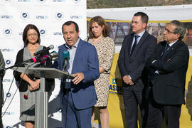 Intervención de José Luis Ruiz Espejo. Colocación de la primera piedra de la nueva Facultad de Psicología. Campus de Teatinos. Noviembre de 2017