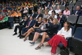 Asistentes a la Apertura del Curso Académico 2017/2018 de la Universidad de Málaga. Salón de actos de la Facultad de Turismo. Septiembre de 2017