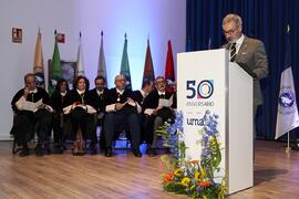 Miguel Porras Fernández. Solemne Acto de Apertura del Curso Académico 2022/2023 de las Universidades Andaluzas. Escuela Técnica Superior de Ingeniería Informática y Telecomunicaciones. Septiembre de 2022