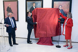 Presentación del cuadro de la rectora Adelaida de la Calle en la Galería de Rectores de la Universidad de Málaga. Edificio del Rectorado. Marzo de 2019