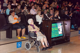 Asistentes al Acto de Clausura del 3º Congreso Internacional de Actividad Físico-Deportiva para Mayores de la Universidad de Málaga. Palacio de Ferias y Congresos de Málaga. Marzo de 2009