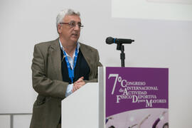 Francisco Javier Ingelmo. Panel de expertos. 7º Congreso Internacional de Actividad Física Deportiva para Mayores. Escuela Técnica Superior de Ingeniería de Telecomunicaciones y de Informática. Noviembre de 2017