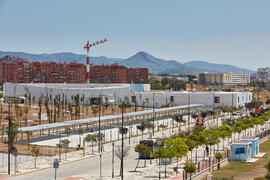 Obras del nuevo Pabellón de Gobierno. Campus de Teatinos. Mayo de 2021