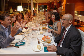Cena homenaje al profesorado y PAS jubilado de la Facultad de Económicas. Hotel AC Málaga Palacio. Septiembre de 2014
