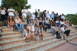 Alumnos extranjeros. Bienvenida a los alumnos de intercambio internacional de la Universidad de Málaga. Jardín botánico. Octubre de 2016