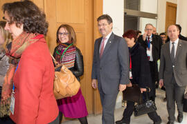 Llegada de autoridades. XXV Cumbre Hispano-Francesa. Edificio del Rectorado. Febrero de 2017