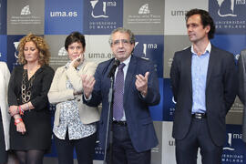 Inauguración de la I Feria de Empleo de la Universidad de Málaga. Complejo de Estudios Sociales y de Comercio. Abril 2015